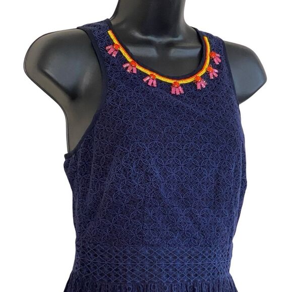 Label by Ritu Kumar Beaded Embroidered Sleeveless Fit Flare Dress Sz XS - Picture 4 of 16